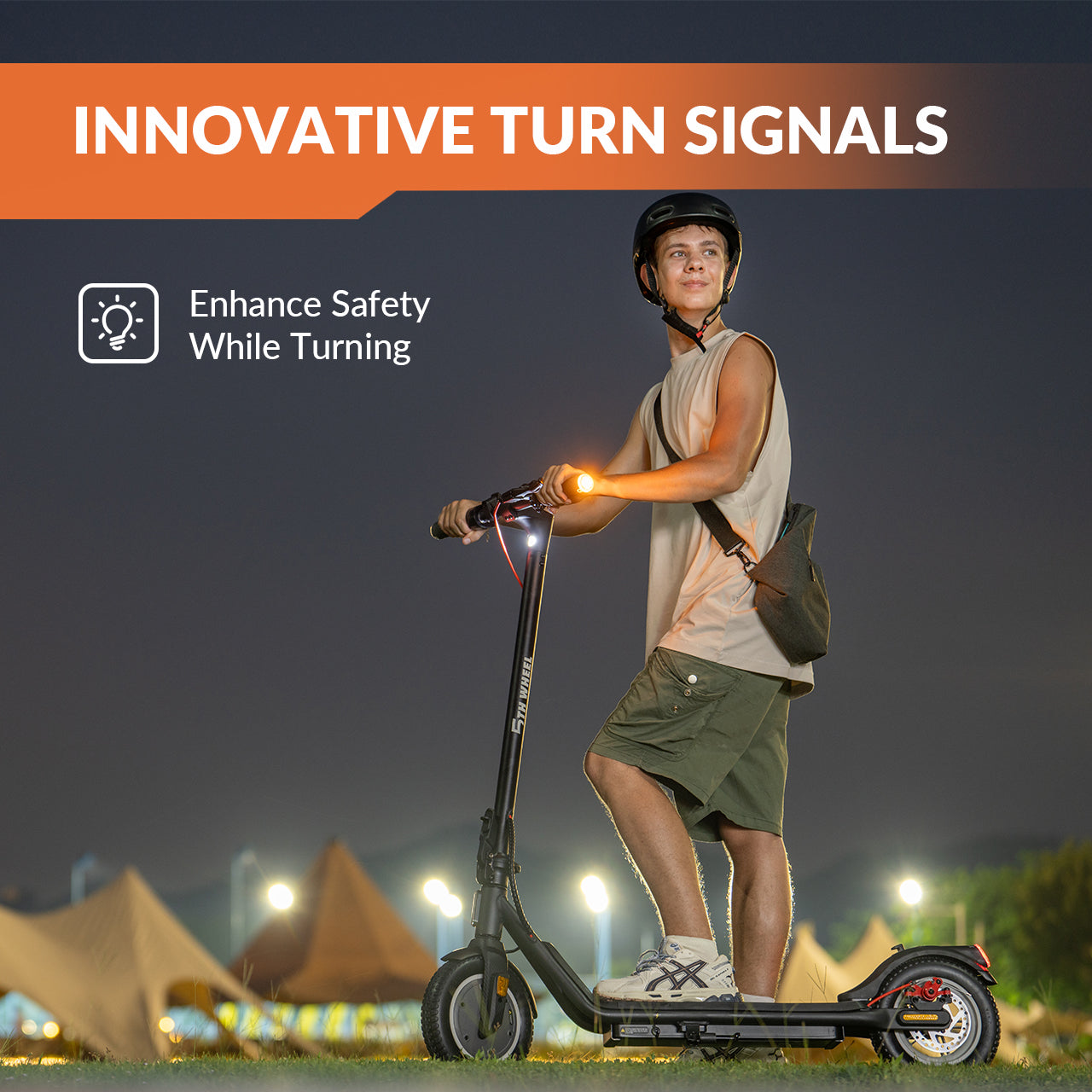 5THWHEEL V20 Pro Electric Scooter with Turn Signals | 350W Motor, 18 Mph, 10" Tires