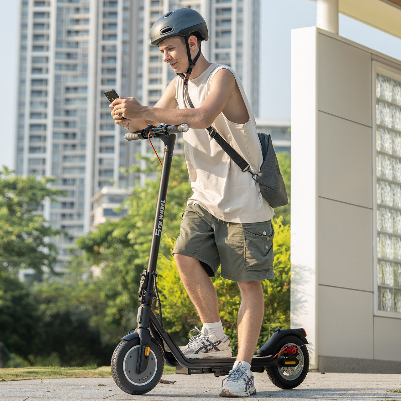 5THWHEEL V20 Pro Electric Scooter with Turn Signals | 350W Motor, 18 Mph, 10" Tires