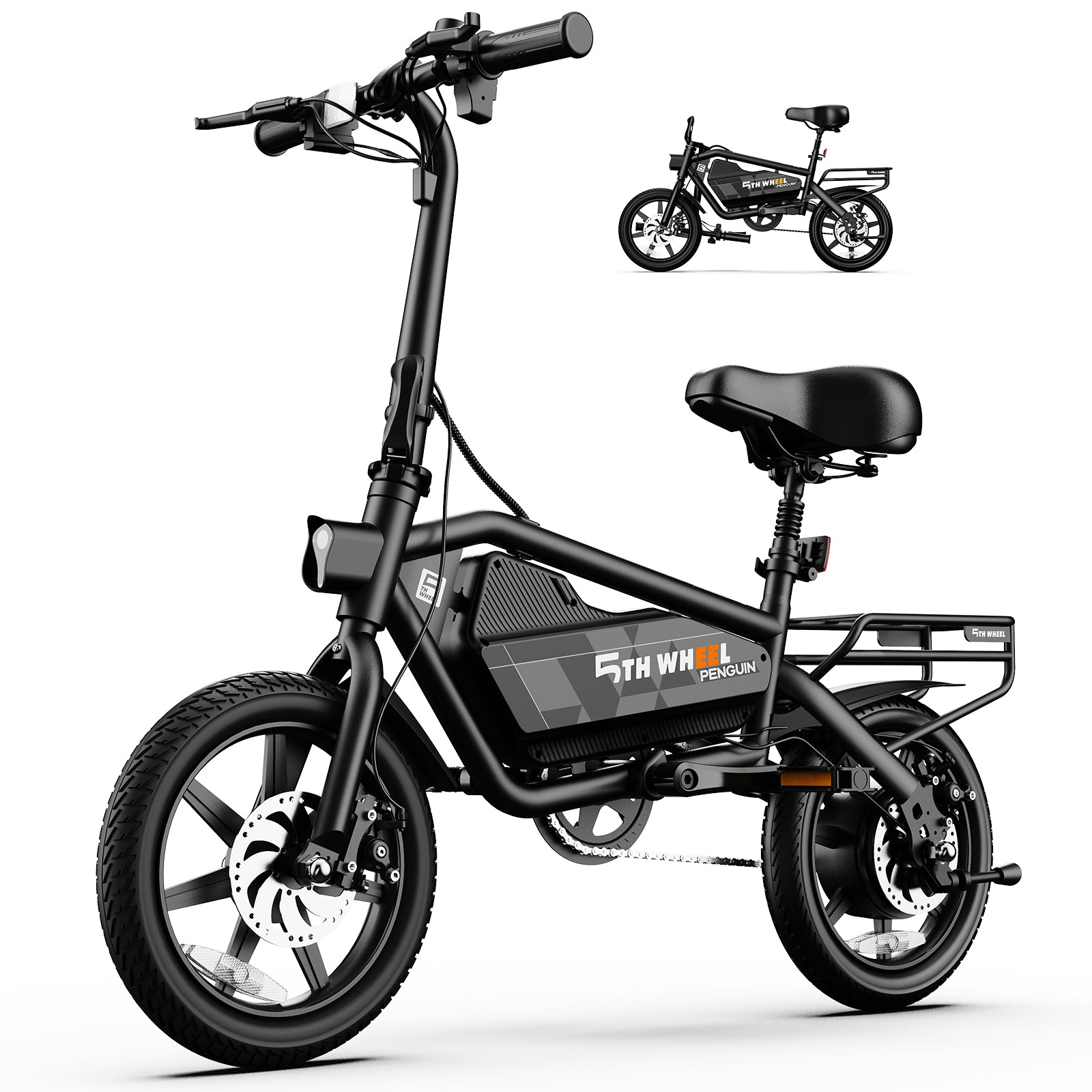 5TH WHEEL Transit Electric Bicycle for Adults and Teens | Folding and Portable