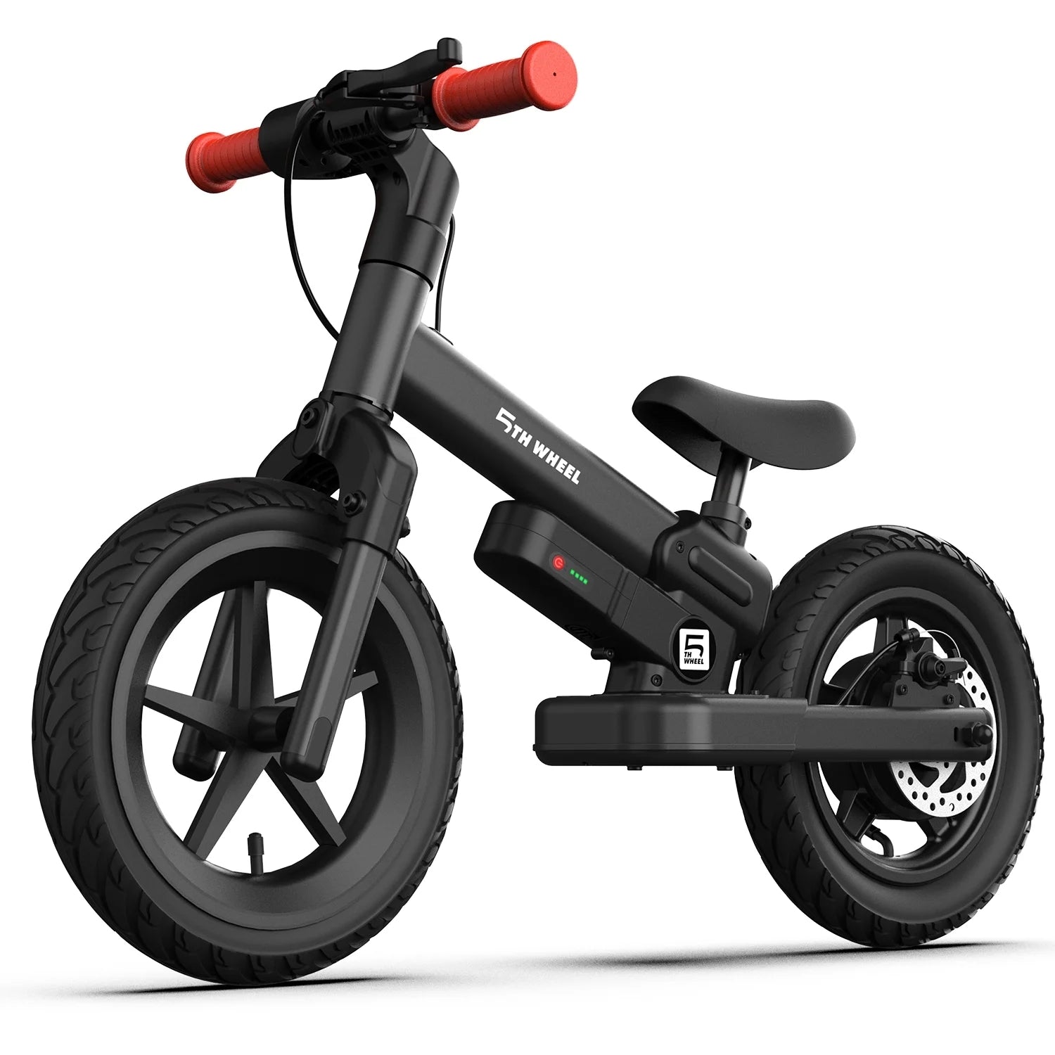 5TH WHEEL K9 Electric Bike for Kids, 150W Electric Balance Bike Ages 3-8 Years Old, 12" Pneumatic Tire with Dual Brake, 3 Speed Modes Kid Electric Motorcycle